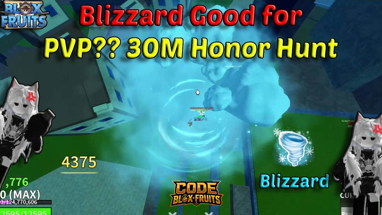 Đối thủ bị giữ trong Blizzard Domain khi PvP trong Blox Fruits