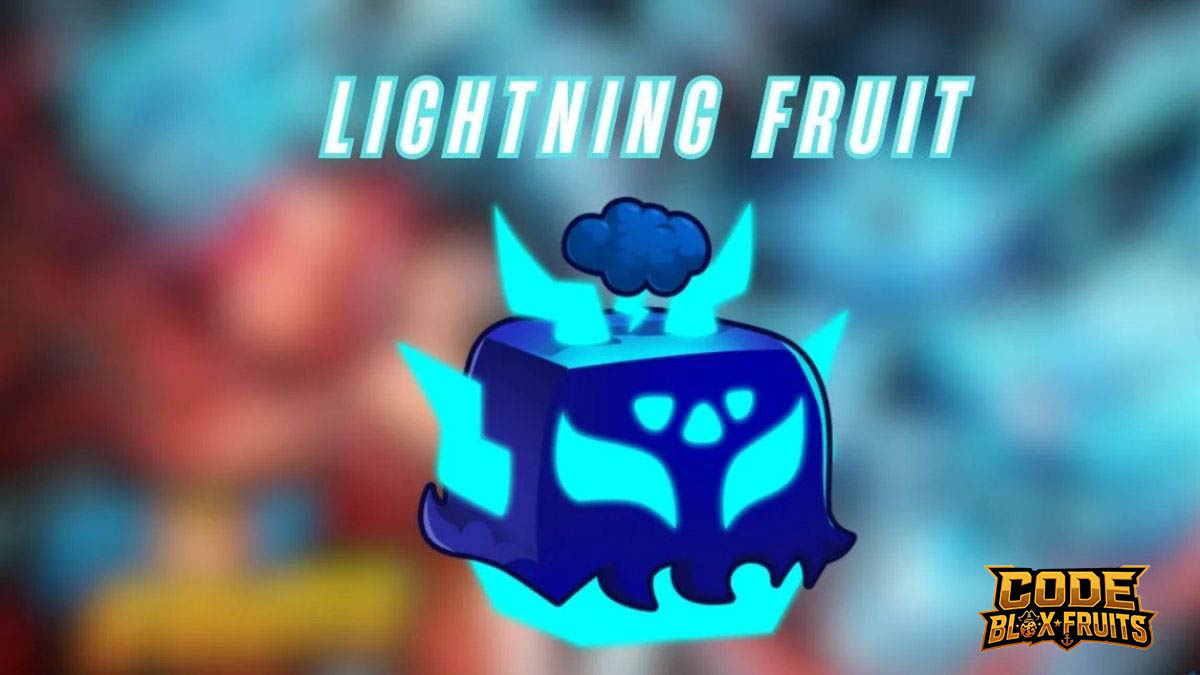 Trái Lightning trong Blox Fruits với bốn Lightning Orb phía sau nhân vật