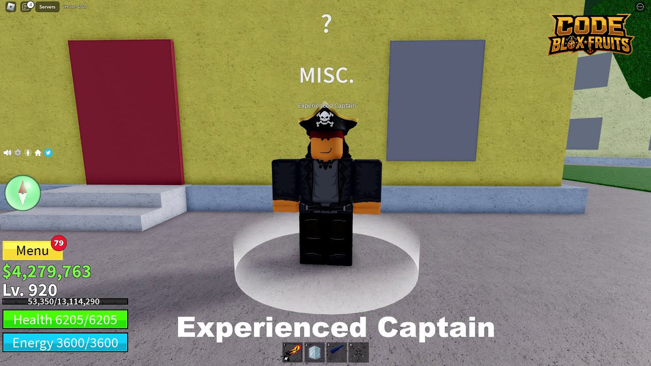 Experienced Captain tại Middle Town đưa người chơi sang Second Sea