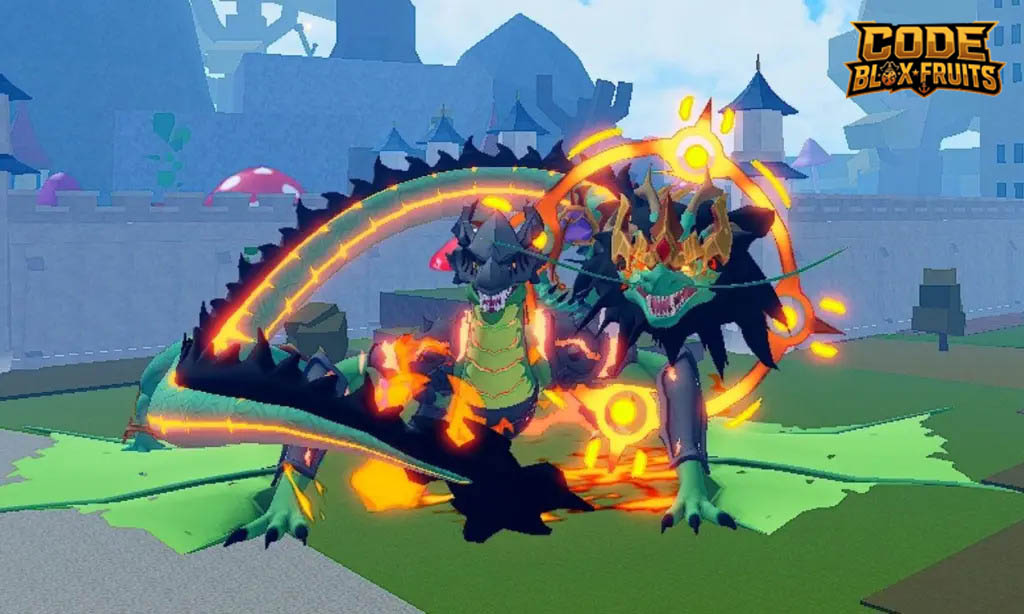 Orange Fury Meter và thanh Fury thứ hai của Dragon trong Blox Fruits