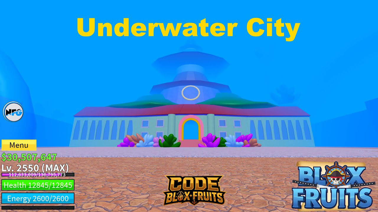 Whirlpool dẫn vào Underwater City trong First Sea