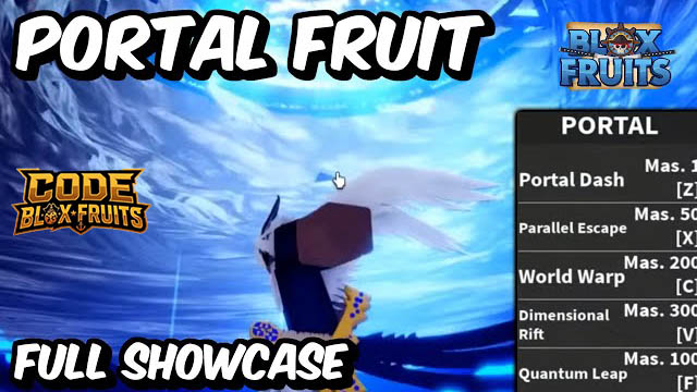 Giao diện bộ kỹ năng Portal trong Blox Fruits
