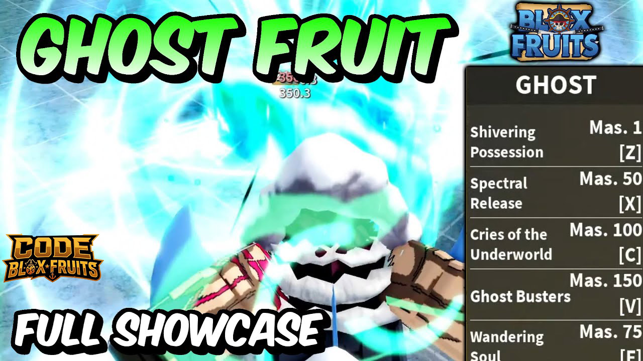 Thanh kỹ năng Ghost trong Blox Fruits với các mốc Mastery
