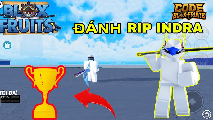 rip_indra trong nhiệm vụ mở Sea 3 của Blox Fruits