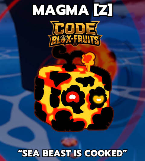 Kỹ năng Magma gây sát thương lên Sea Beast trong Blox Fruits
