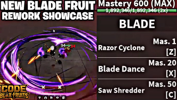 Bộ kỹ năng tấn công của Blade trong Blox Fruits