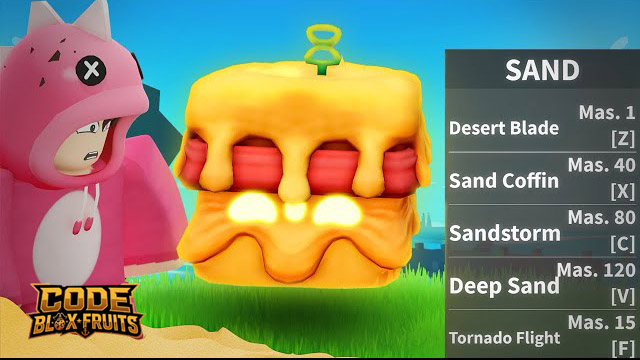 Sand Flight trong Blox Fruits dùng cát để di chuyển trên không