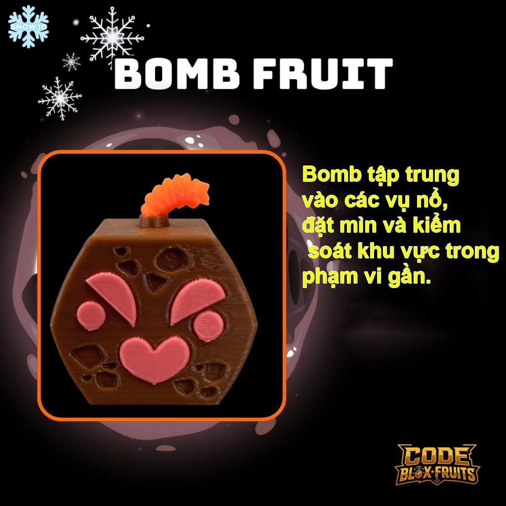 Trái Bomb trong Blox Fruits cùng bộ kỹ năng hiện hành
