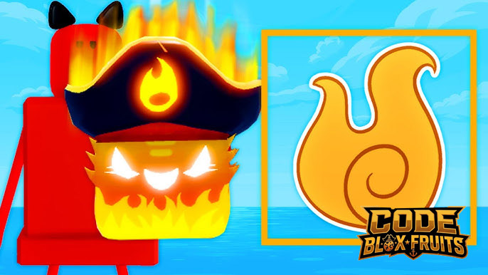 Trái Flame hiển thị trong Inventory của Blox Fruits