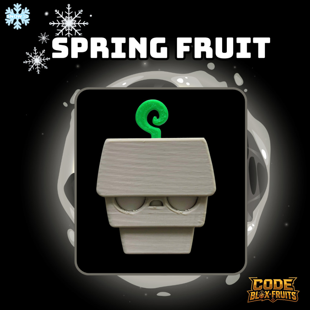 Trái Spring trong Blox Fruits hiển thị trong giao diện người chơi